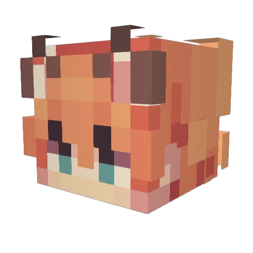 Hyper_lover Minecraft avatar head, 3D render