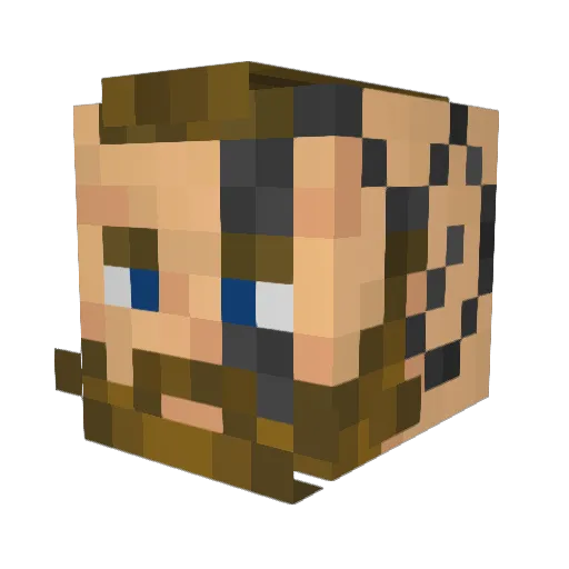 Hyperactive_Taco Minecraft avatar head, 3D render