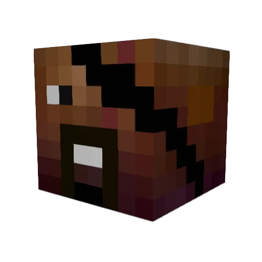 Hyperaktive6015 Minecraft avatar head, 3D render