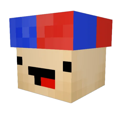 HyperalTS Minecraft avatar head, 3D render