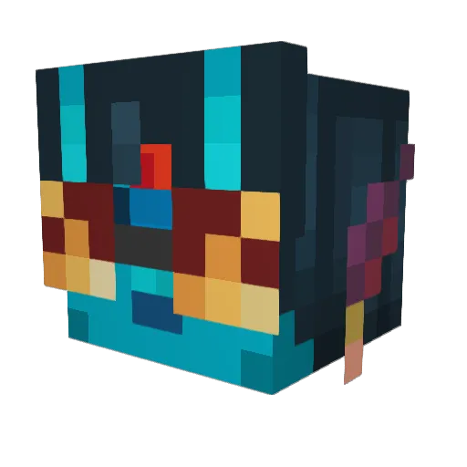 Hyperdemise Minecraft avatar head, 3D render