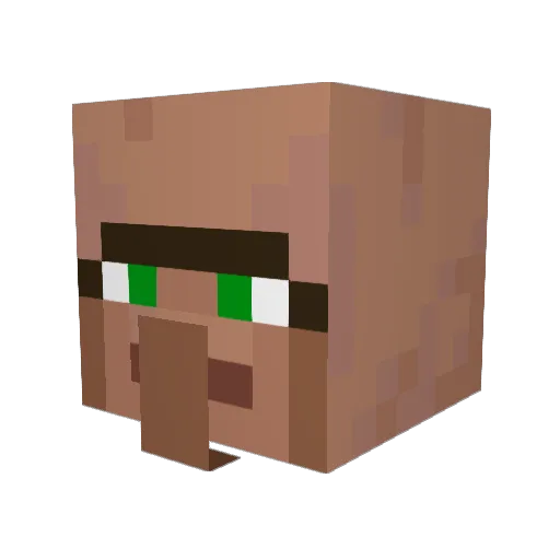 Hyperfitz Minecraft avatar head, 3D render