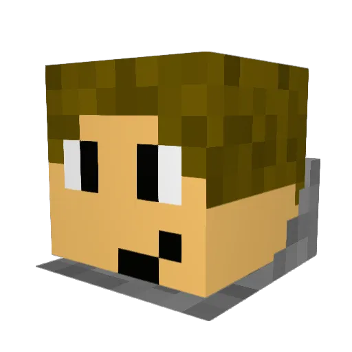 Hyperion001 Minecraft avatar head, 3D render