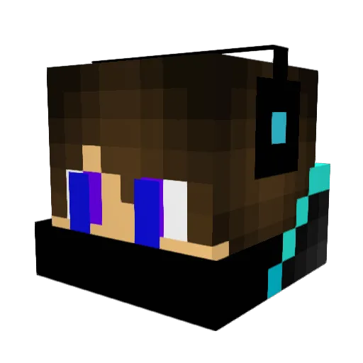Hyperion0_0 Minecraft avatar head, 3D render
