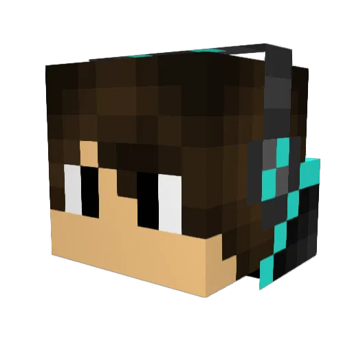 Hyperion3108 Minecraft avatar head, 3D render