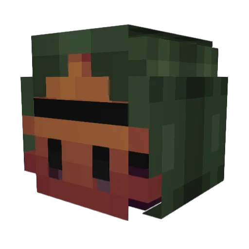 Hyperionaut Minecraft avatar head, 3D render