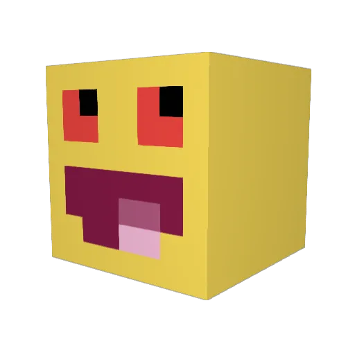 Hyperjackjack Minecraft avatar head, 3D render