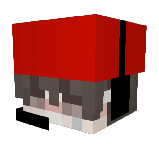 Hyperle22 Minecraft avatar head, 3D render