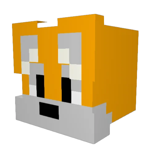 Hyperman64 Minecraft avatar head, 3D render