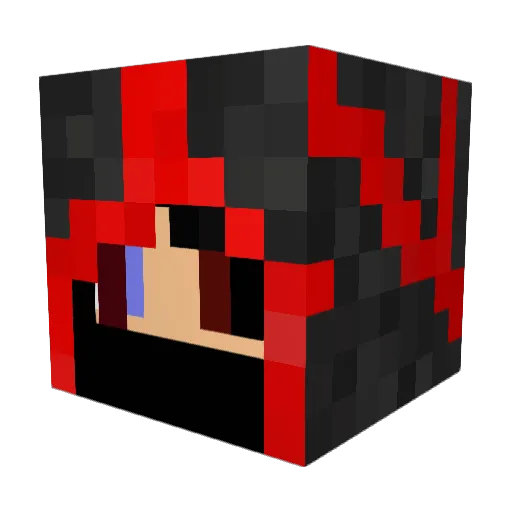 Hypernova17 Minecraft avatar head, 3D render