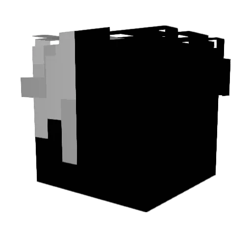 Hyperrrs Minecraft avatar head, 3D render