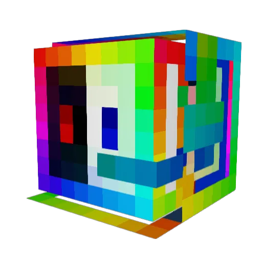 Hyperskill1336 Minecraft avatar head, 3D render
