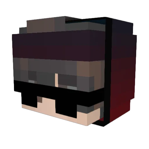 Hyperts Minecraft avatar head, 3D render