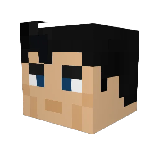 Hyperyion Minecraft avatar head, 3D render