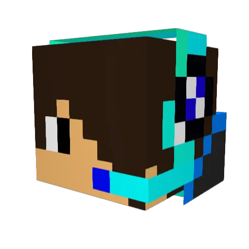 Hyperyon_Zydrok Minecraft avatar head, 3D render