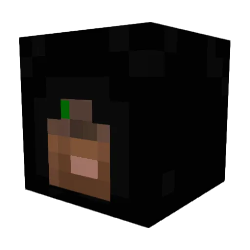Hypevosa Minecraft avatar head, 3D render