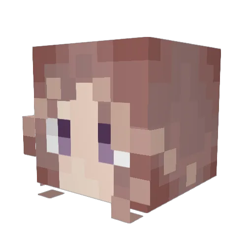Hyphis Minecraft avatar head, 3D render