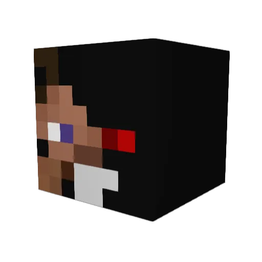 HyphocalYT Minecraft avatar head, 3D render