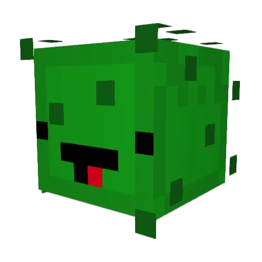 Hypickled Minecraft avatar head, 3D render