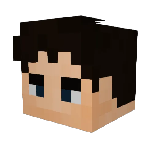 Hypior Minecraft avatar head, 3D render