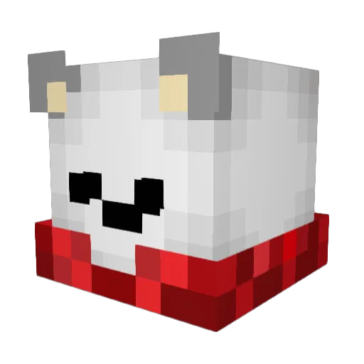 HypixeISkybIock Minecraft avatar head, 3D render