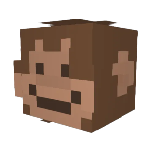 HypnosHazza Minecraft avatar head, 3D render