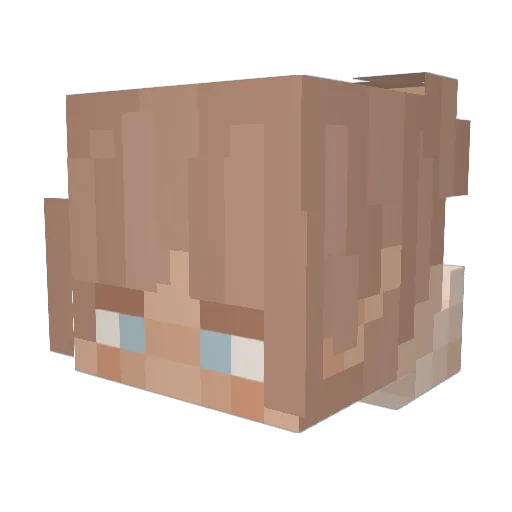 HypnosLVI Minecraft avatar head, 3D render