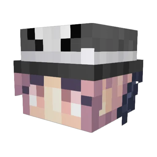 HypnoticBleep Minecraft avatar head, 3D render