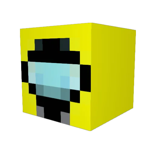 HypnoticOrange Minecraft avatar head, 3D render