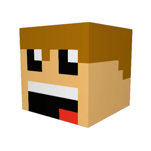HypnotizedWolf Minecraft avatar head, 3D render
