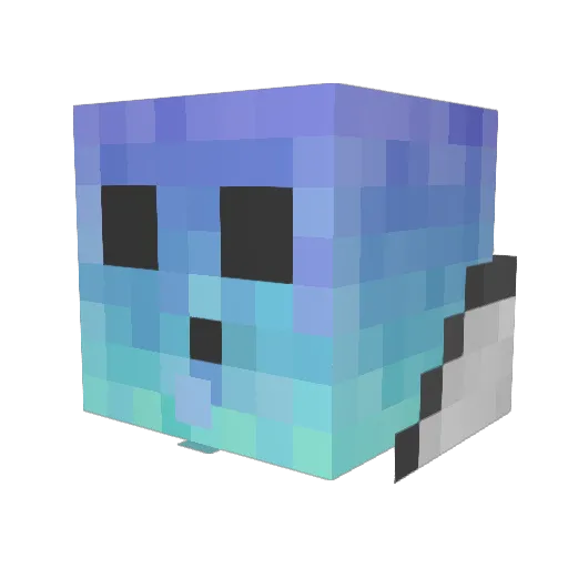 Hypnotosh Minecraft avatar head, 3D render