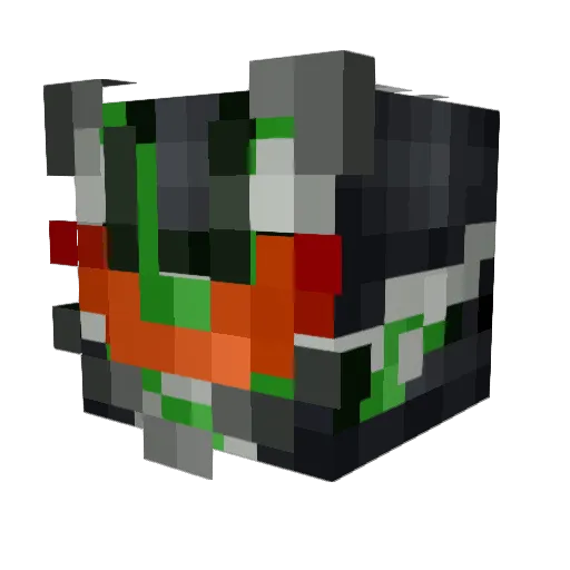 Hypocrite_xb Minecraft avatar head, 3D render