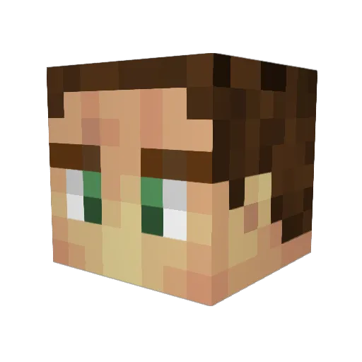Hypothetical821 Minecraft avatar head, 3D render