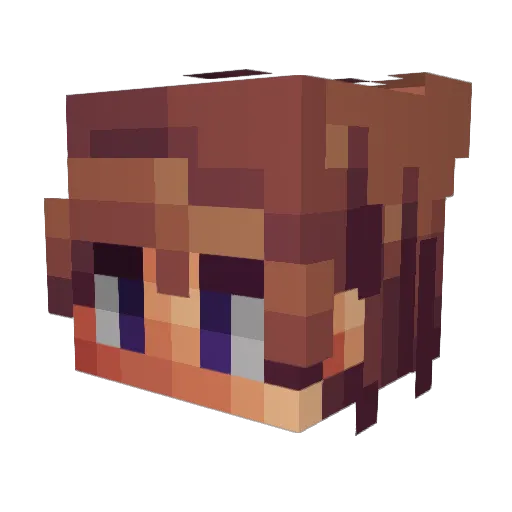 Hyppahh Minecraft avatar head, 3D render