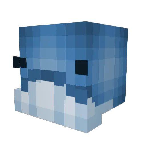 Hypr_Clone Minecraft avatar head, 3D render