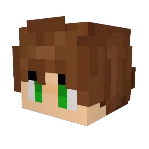 HyprchrgLeon Minecraft avatar head, 3D render