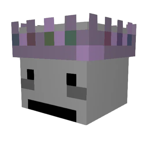 Hyprl1ght Minecraft avatar head, 3D render