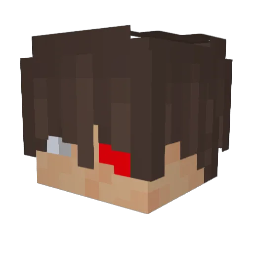 Hypxotix Minecraft avatar head, 3D render