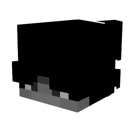 Hyrdrox Minecraft avatar head, 3D render