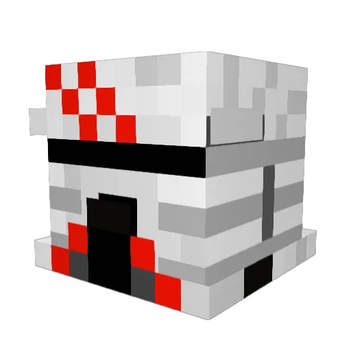 Hyrlyghet Minecraft avatar head, 3D render