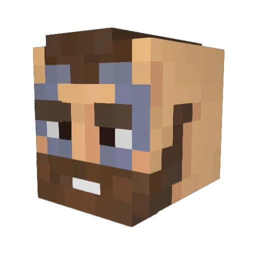 Hyrmr33 Minecraft avatar head, 3D render
