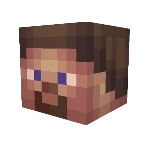 Hyroic Minecraft avatar head, 3D render