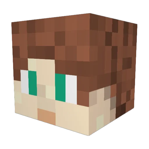 HyruleanLegend Minecraft avatar head, 3D render