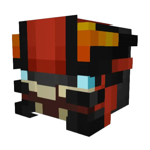 HysperIX Minecraft avatar head, 3D render