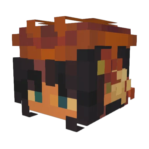 HysteriaStix Minecraft avatar head, 3D render
