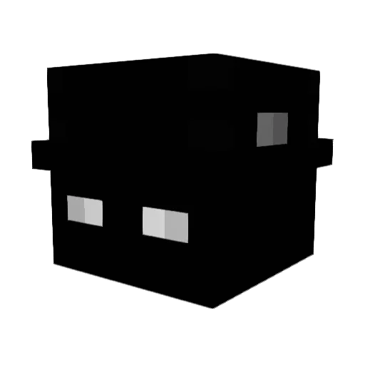 Hytes Minecraft avatar head, 3D render