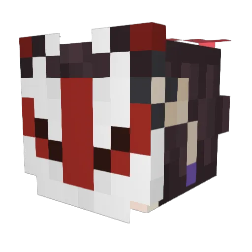 Hythreon Minecraft avatar head, 3D render