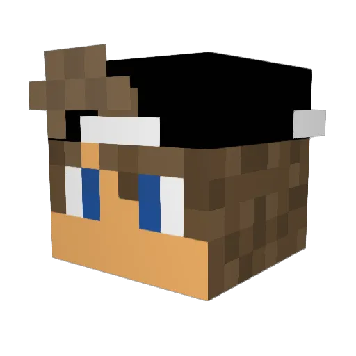 Hyto234 Minecraft avatar head, 3D render