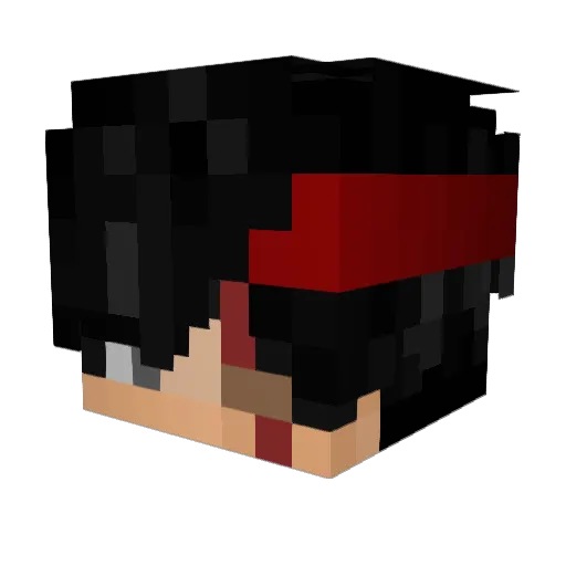 HyukiISBACK Minecraft avatar head, 3D render