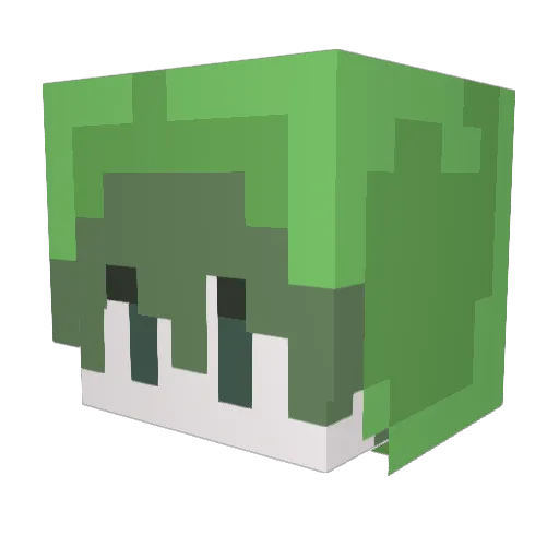 HyunEzz Minecraft avatar head, 3D render